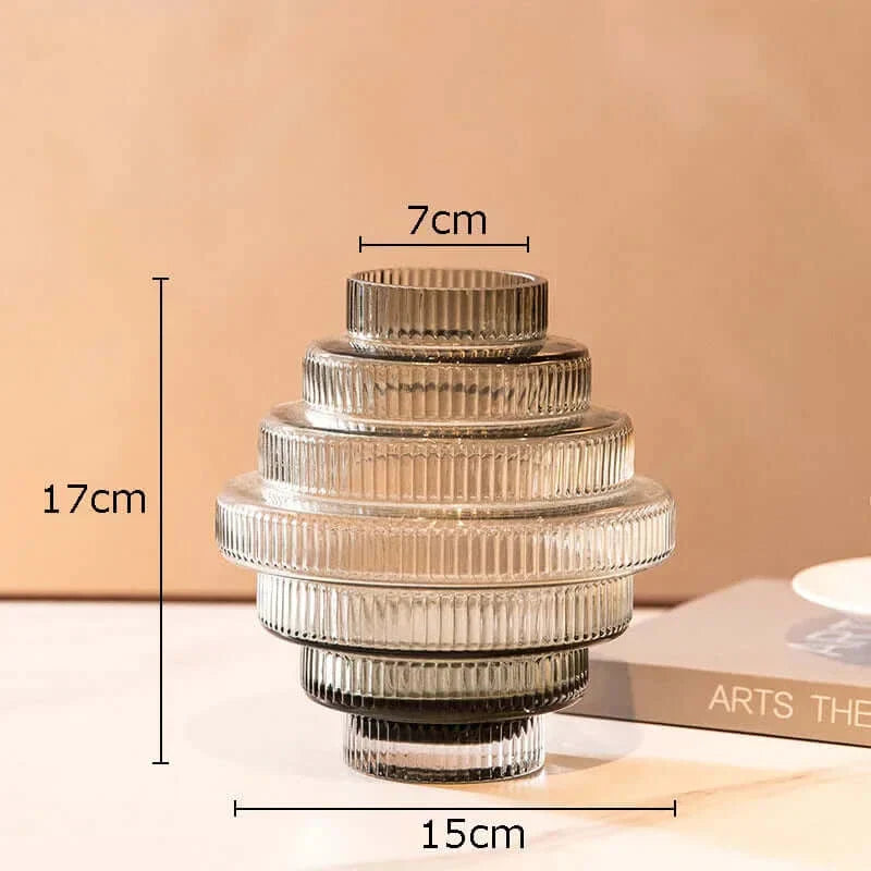 Amber Elegance – Glass Vase Collection for Stylish Decoration