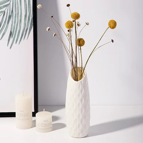 Nordic Vase Kunststoff – Moderner Blumenübertopf für frische Blumen | Stilvolle Wohnkultur