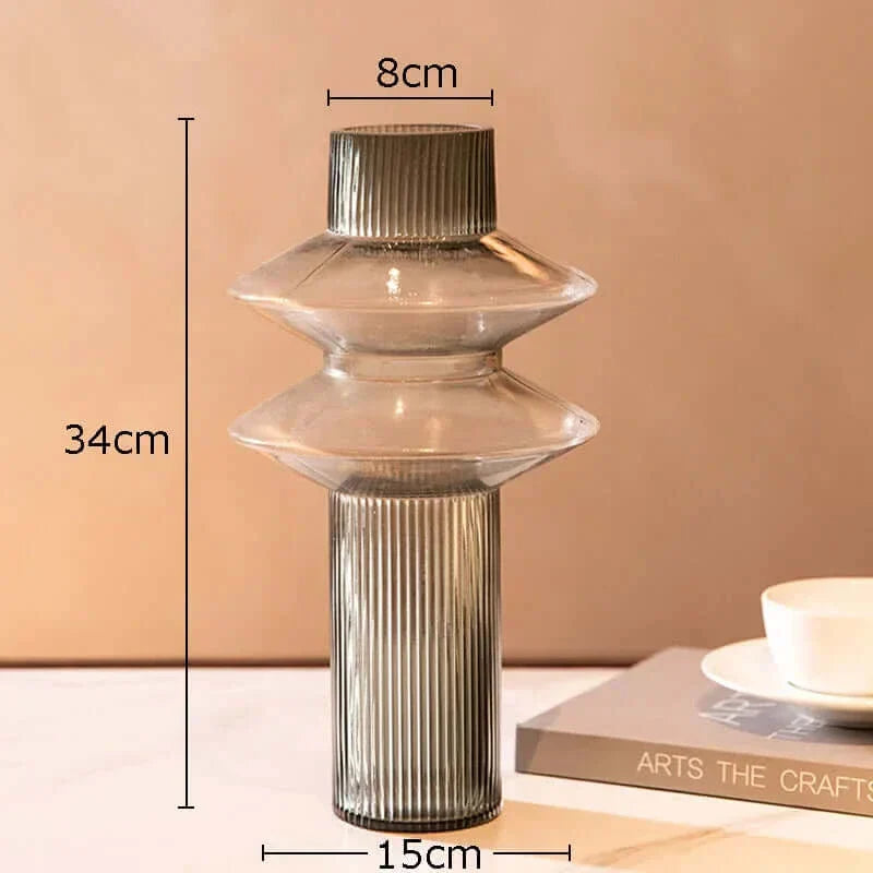 Amber Elegance – Glass Vase Collection for Stylish Decoration