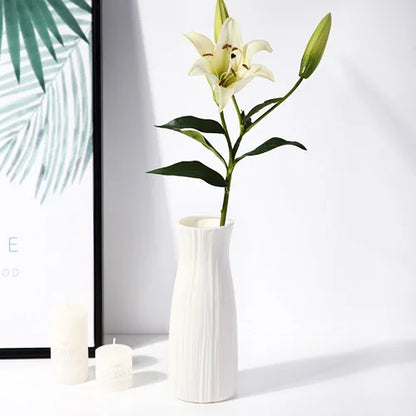 Nordic Vase Kunststoff – Moderner Blumenübertopf für frische Blumen | Stilvolle Wohnkultur