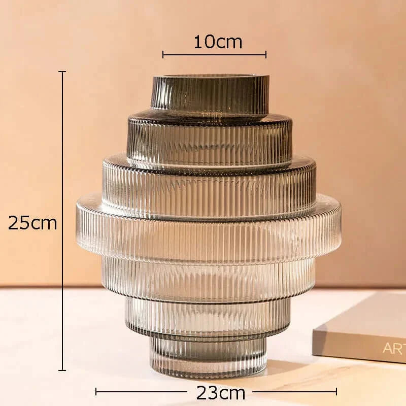 Amber Elegance – Glass Vase Collection for Stylish Decoration