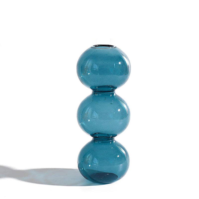 ColorSphere Glass Vase | Spherical Colorful Vase | Stylish Home Decorations