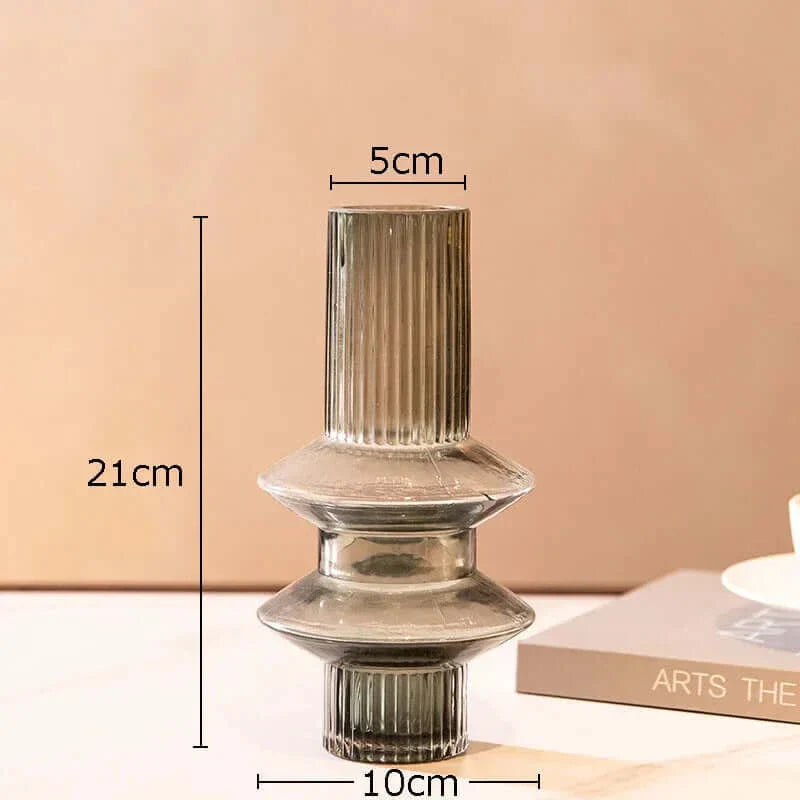 Amber Elegance – Glass Vase Collection for Stylish Decoration