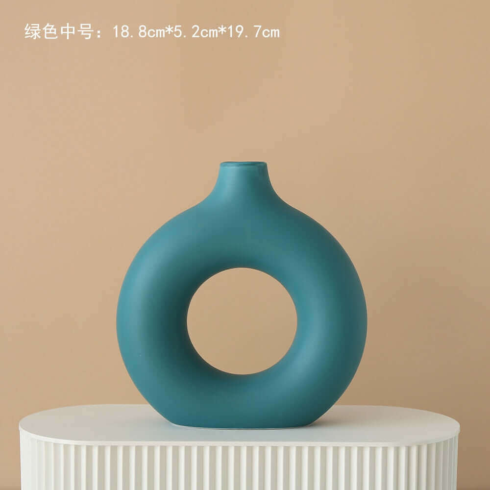 Donut Vase | Contemporary Design | Timeless Ceramic Decoration