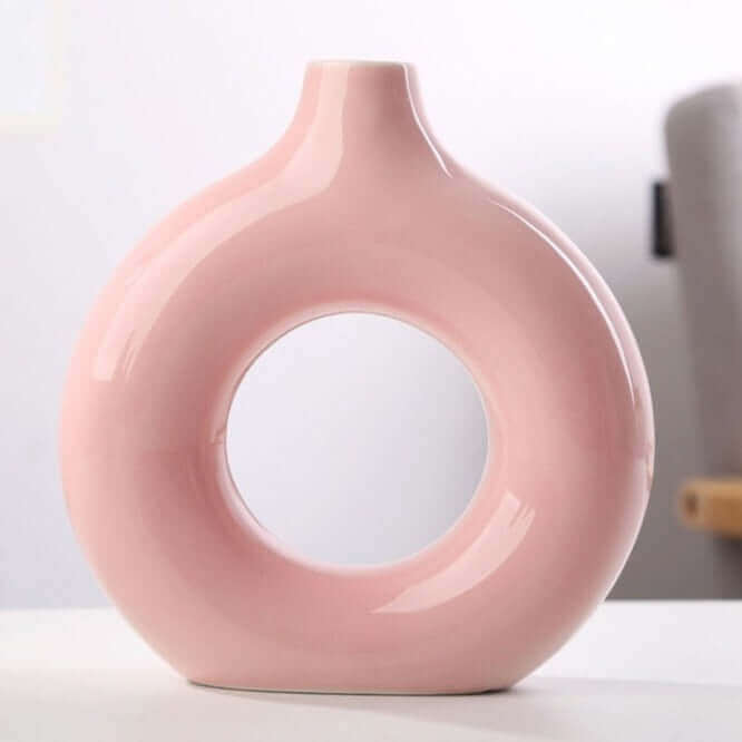 Donut Vase | Contemporary Design | Timeless Ceramic Decoration