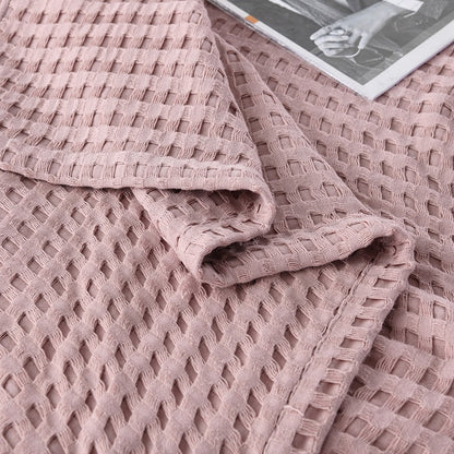 BreezeCotton - Leichte Sommerdecke aus Baumwolle im Waffelmuster, Luftig & Komfortabel