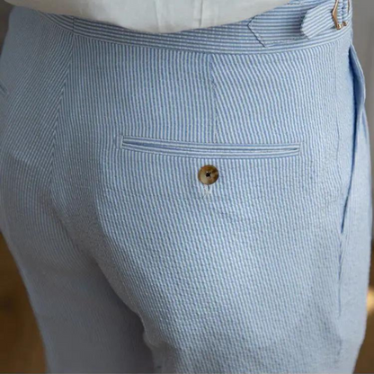 Ido – Leichte Capri-Seersucker-Hose für Herren