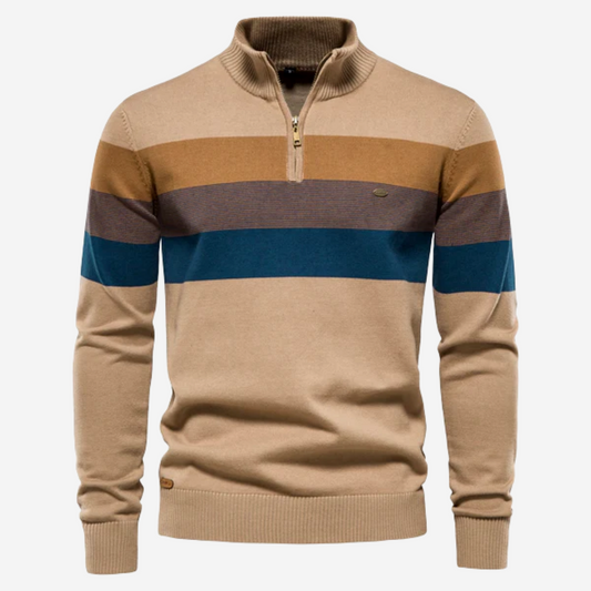 Victor - Gestreifter Retro Pullover für Herren