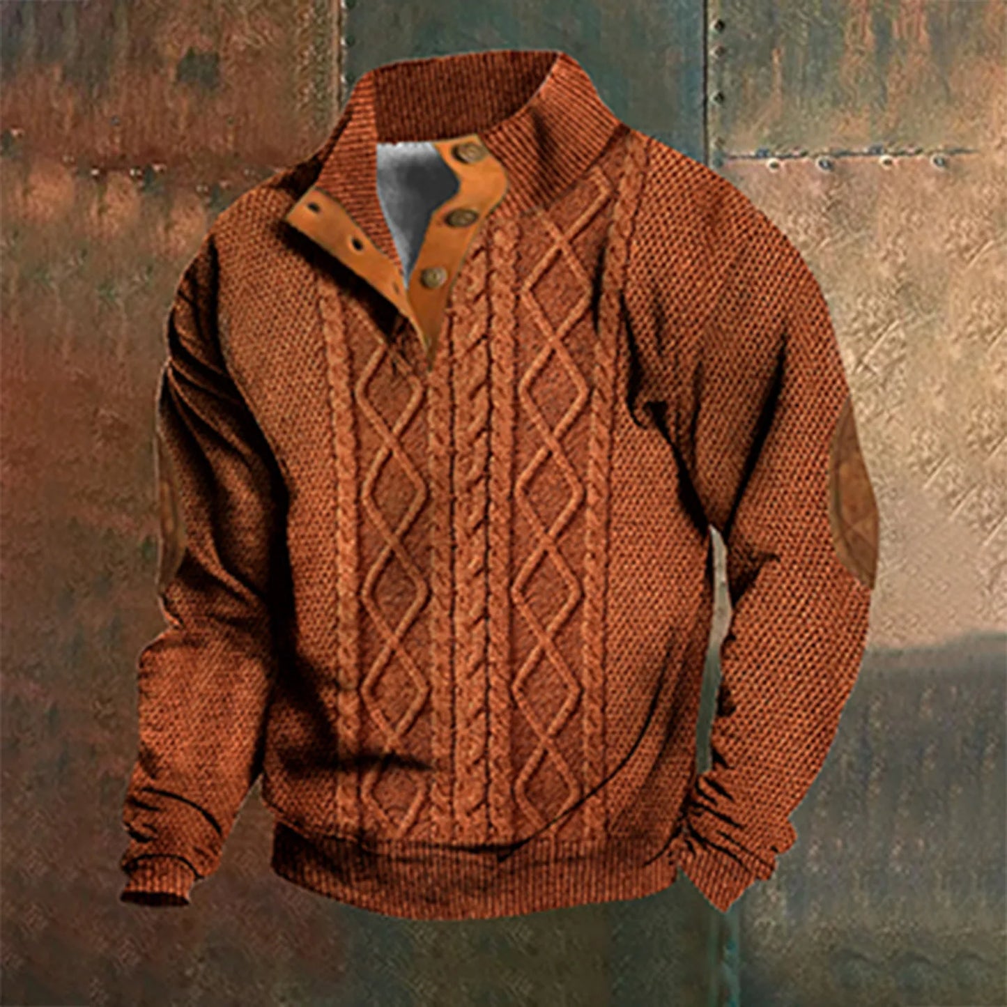 Raymondo – Lässiges Retro Cashmere Shirt für Herren