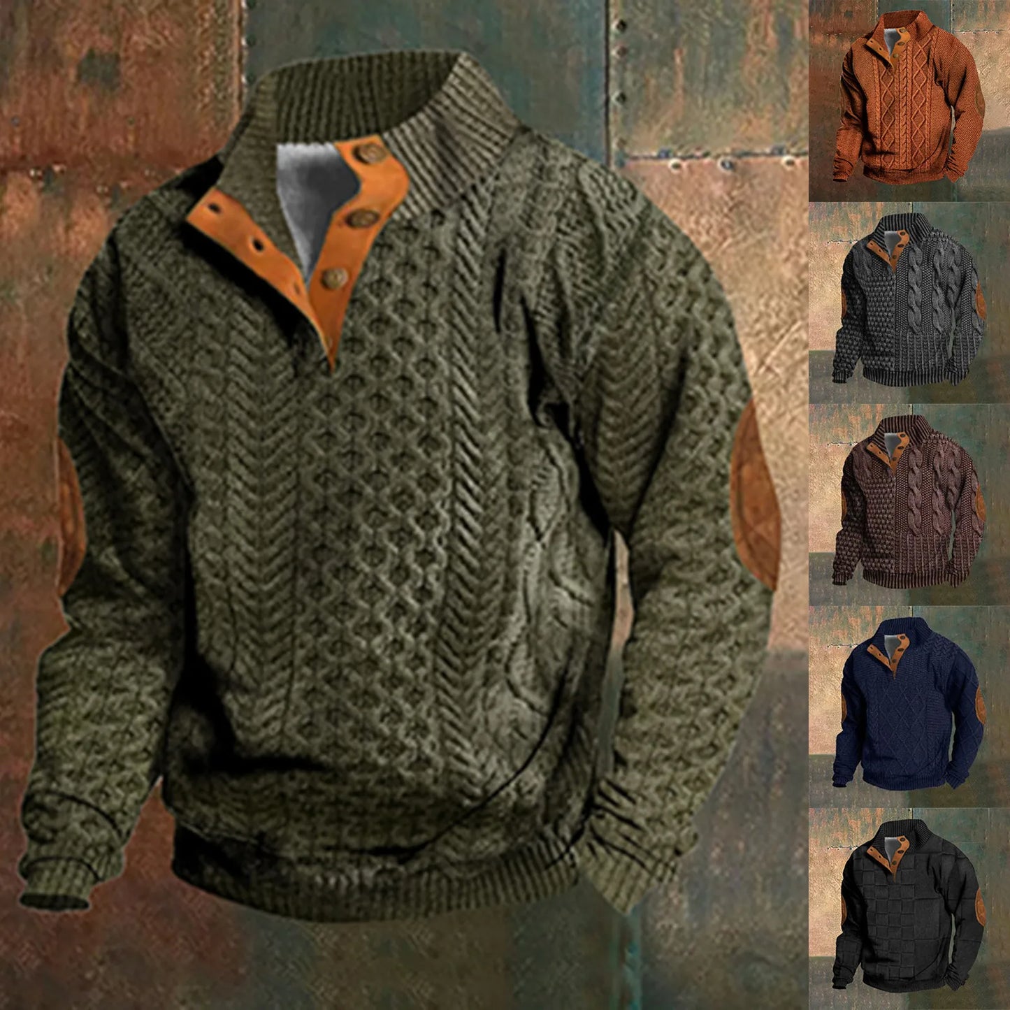Raymondo – Lässiges Retro Cashmere Shirt für Herren