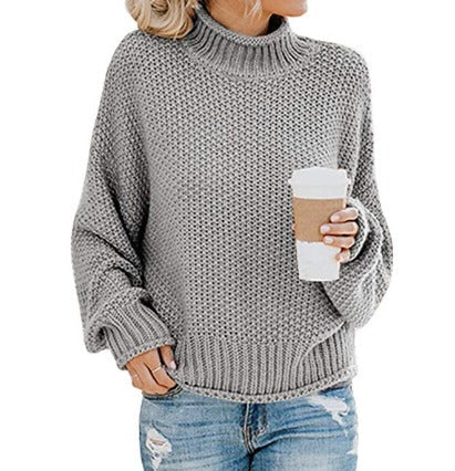 Mia – Oversize Pullover mit Rollkragen und langen Ärmeln