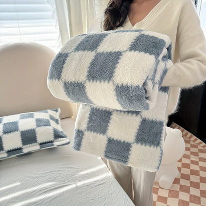 CozyNest – Karierte Flanell-Decke: Warm, Weich und Waschbar