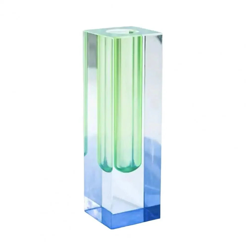 CrystalGlow – Vase with Color Gradient and Sparkling Crystal Effect