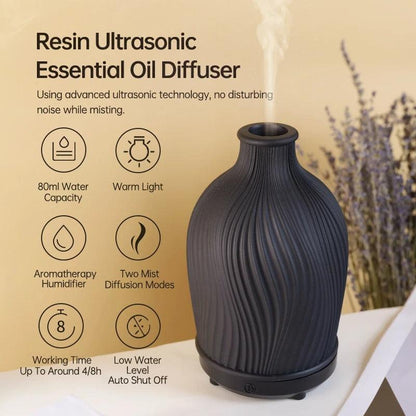 AromaVase Ultraschall-Aroma-Diffusor in Boho-Stil für ätherische Öle