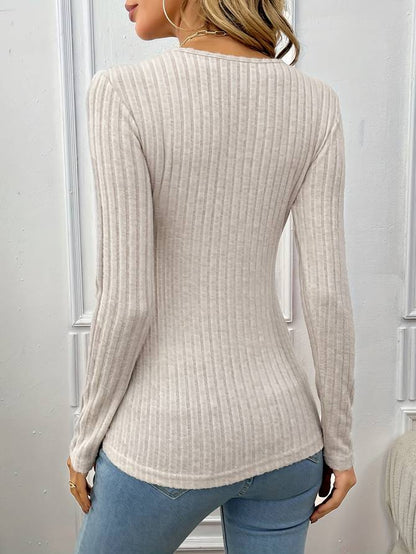 Cecilia – Eleganter V-Ausschnitt Pullover für Damen