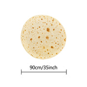Tortilla-Decke – Realistische Pepperoni-Pizza-Flanell-Decke – Weich & Bequem, Perfektes Geschenk