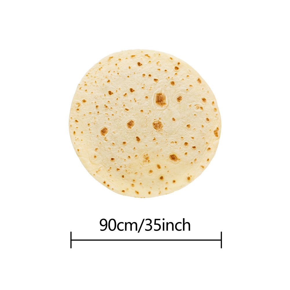 Tortilla-Decke – Realistische Pepperoni-Pizza-Flanell-Decke – Weich & Bequem, Perfektes Geschenk