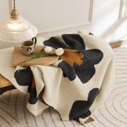 BlossomKnit – Knitted Blanket with Flower Pattern