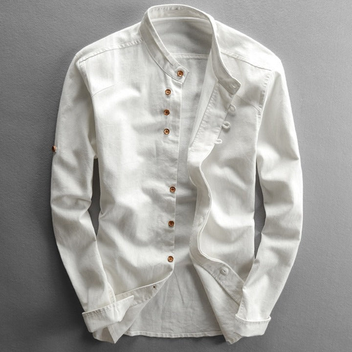 Marc – Herren Langarmshirt mit schmalem Ausschnitt