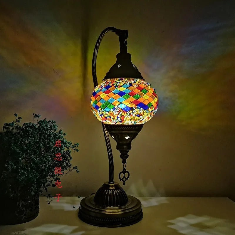 MosaikLight – Handgefertigte Mosaik Tischlampe im türkischen Design