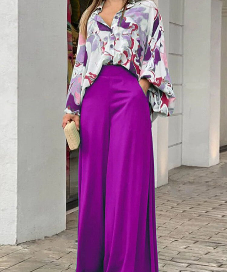 Tilde Eleganter Zweiteiler mit Luxus-Print