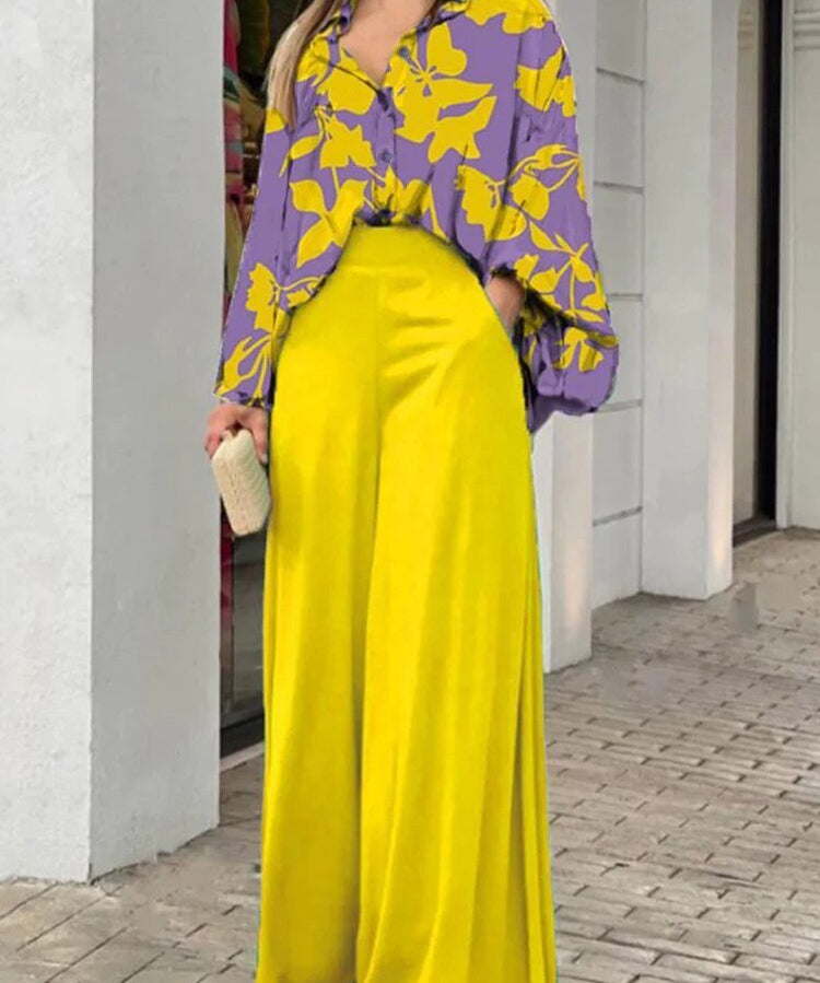 Tilde Eleganter Zweiteiler mit Luxus-Print